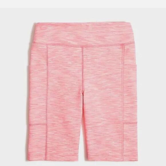 J. CREW SPACE-DYED BIKE SHORTS NEON PINK/WHITE PLUS SIZE 3X NWT - Picture 1 of 4